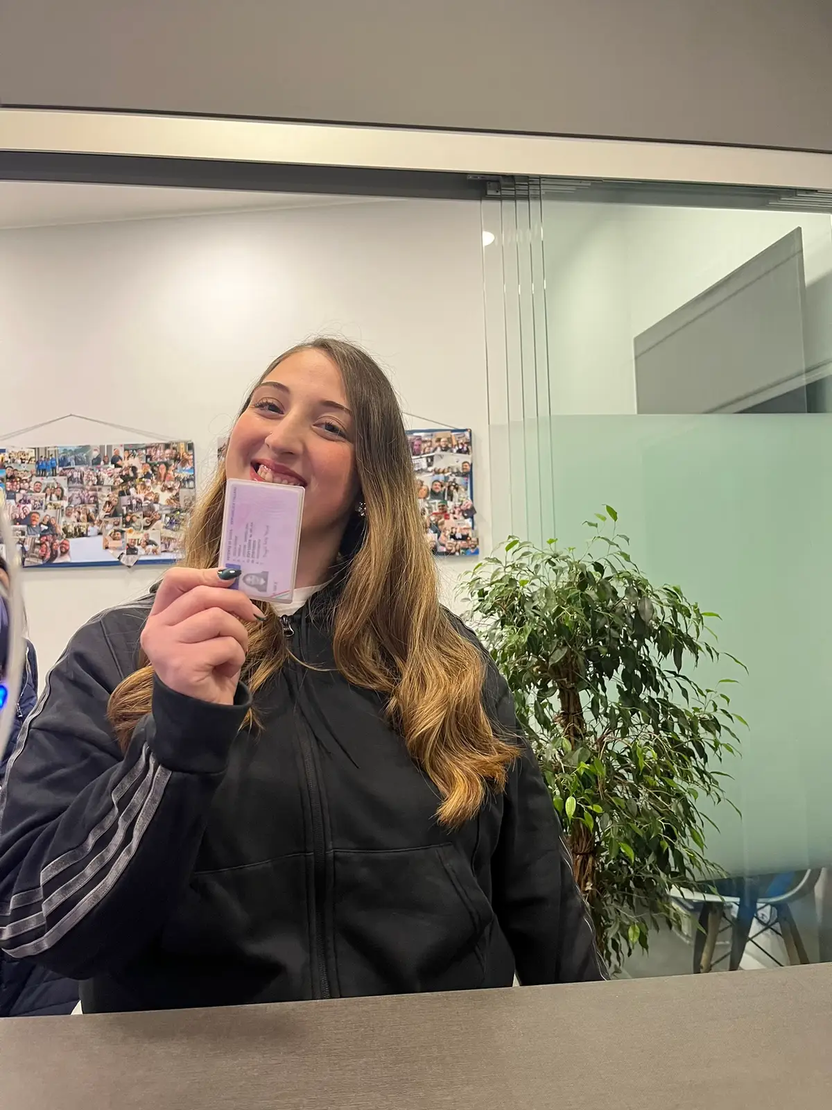 Studentessa con patente