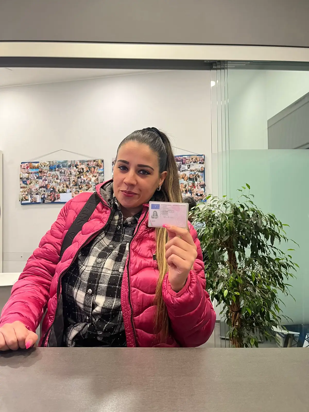 Studentessa con patente